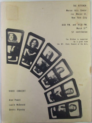 Item #021966 The Kitchen Mercer Arts Center Flyer for Video Concert