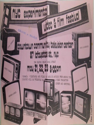Item #021971 NYC Experimental Video and Film Festival Flyer