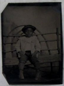 Item #022032 African American Boy Tintype Photograph
