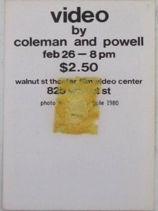 Video by Coleman and Powell feb 26-8 pm