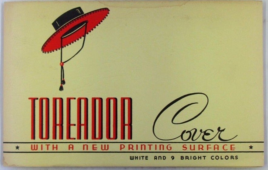Carter Rice Boston Toreador Cover. Carter, Rice and Company Paper Sample Booklet