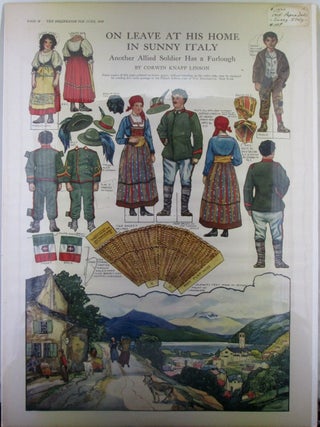 Item #022099 On Leave at His Home in Sunny Italy. Another Allied Soldier has a Furlough. World...