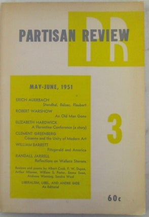 Item #022101 Partisan Review. May-June 1951. Randall Jarrell, Clement Greenberg