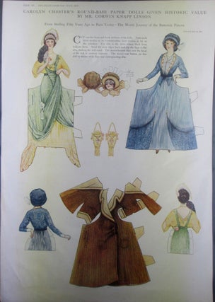 Item #022174 Carolyn Chester's Round-Base Paper Dolls Given Historic Value by Mr. Corwin Knapp...