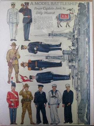 Item #022199 A Model Battleship From Captain Jack to Billy Mascot. United States Navy, World War...