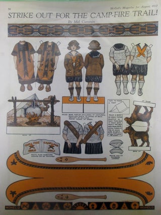 Item #022217 Strike Out for the Camp-Fire Trail! Camp Fire Girls Paper Dolls. Disbound from...