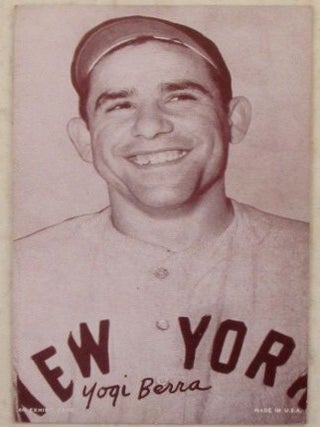 Item #022245 Yogi Berra Exhibit Card. Circa 1939-50. Baseball Cards