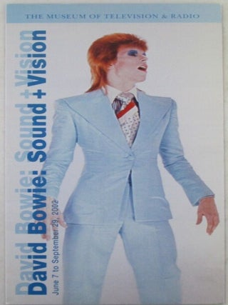 Item #022248 David Bowie: Sound and Vision. June 7 to September 29, 2002. Exhibition Brochure