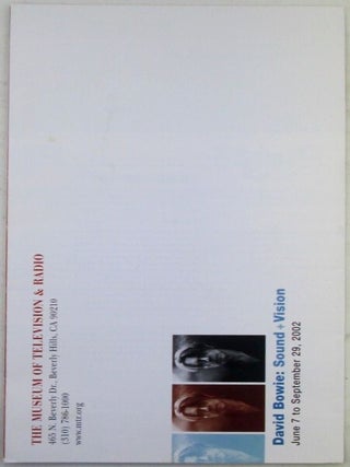 David Bowie: Sound and Vision. June 7 to September 29, 2002. Exhibition Brochure