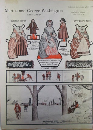 Item #022259 Martha and George Washington Paper Dolls. Disbound from McCall's June 1925 Issue....