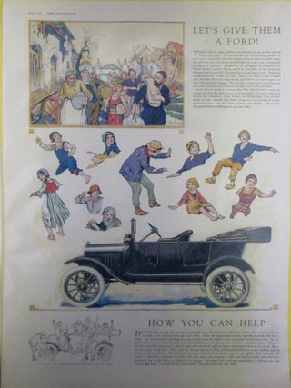 Item #022303 Let's Give Them A Ford Promotional Paper Doll Cut Out from the Delineator. Circa 1920