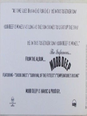 Mobb Deep Promotional Sticker