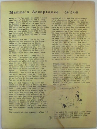 Femme Mirror May, 1977. Volume 2 Number 3