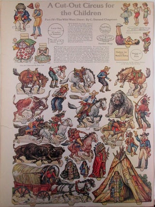 Item #022338 A Cut-Out Circus for the Children. Part IV-the Wild West Show. C. Durand Chapman