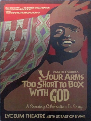 Item #022400 Vinnette Carroll's Your Arms Too Short to Box With God Theatre Poster