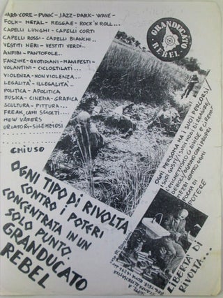 Item #022405 Granducato Rebel Record Label Promotional Flyer