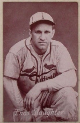 Item #022466 Enos Slaughter Exhibit Card. Circa 1947