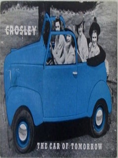 Item #022477 Crosley. The Car of Tomorrow Promotional Fold out Booklet