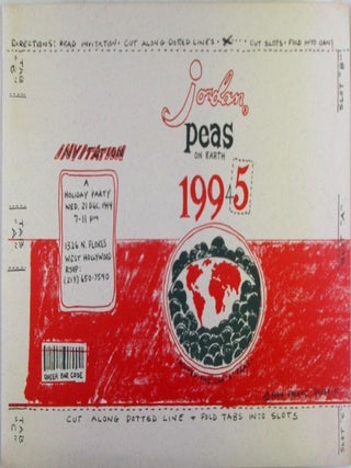 Item #022496 Invitation to a Holiday Party Wed. 21 Dec. 1994. Jordan Peas on Earth 1994/5....