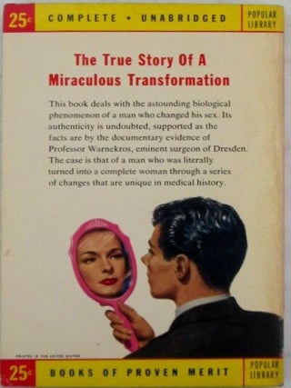Man Into Woman. An Authentic Record of a Change of Sex.