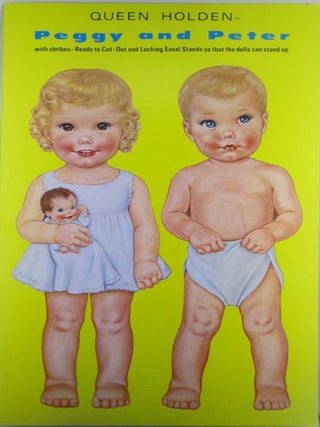 Item #022531 Peggy and Peter Paper Dolls. Queen Holden, artist