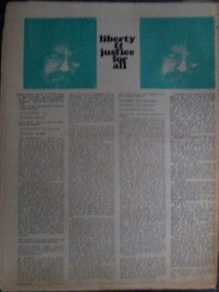 Ann Arbor Argus. White Panther Community News Service. Vol. 1, No. 14 Nov. 18-Dec. 3, 1969