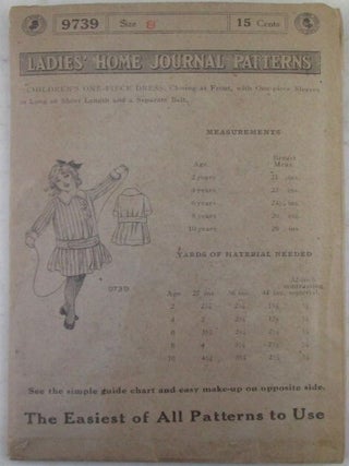Item #022547 Ladies' Home Journal Patterns 9739 Children's One Piece Dress