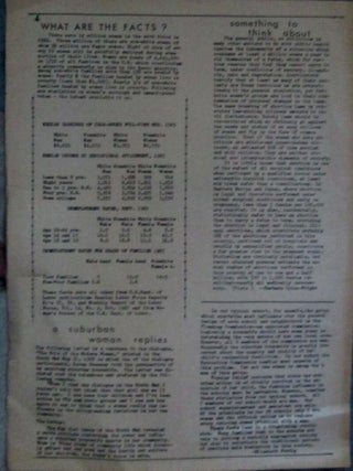 Woman's Liberation Replies to the "South End."