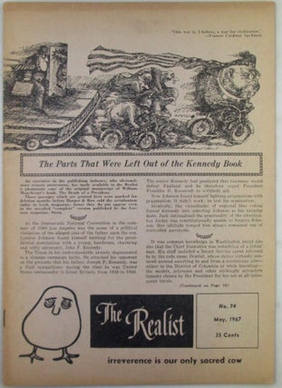 Item #022569 The Realist. May, 1967. No. 74. Abbie Hoffman, Paul Krassner