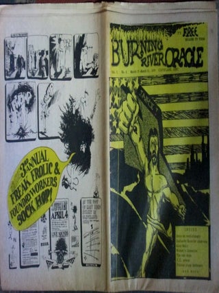 Item #022577 Burning River Oracle. March 17-March 31, 1970. Vol. 1, No. 2. Jerry Rubin, Doug Blazek