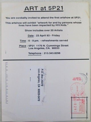 Art at 5P21. Art Exhibition Handbill