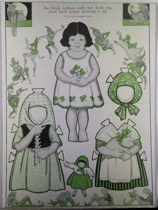 An Irish colleen and her Irish Pig, And Irish pixies dancing a jig Paper Dolls. McCall's...