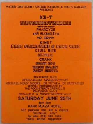 Item #022637 Ice-T, Body Count/Fishbone, Pharcyde, Tha Alkoholiks, Mr. Grimm, King T, Dred...