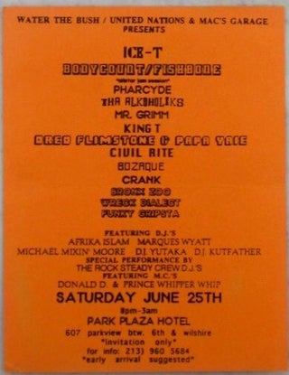 Item #022637 Ice-T, Body Count/Fishbone, Pharcyde, Tha Alkoholiks, Mr. Grimm, King T, Dred...