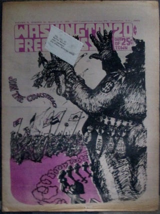 Washington Free Press. March 15-31, 1969. Vol. 2 No. 52. Art and International Werewolf Conspiracy.