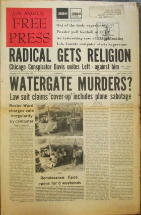 Item #022676 Los Angeles Free Press April 27-May 7, 1973. Charles Bukowski
