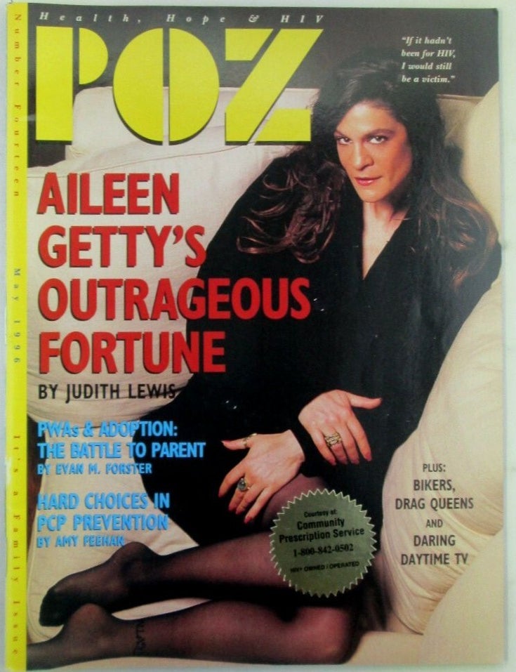 Item #022682 Poz. Health, Hope, and HIV. May, 1996. Number Fourteen. AIDS Awareness LGBTQ.