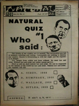 The (Spokane) Natural. Feb 14-27, 1969. Vol. 3 No. 4