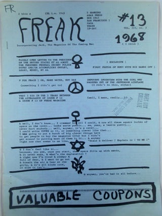 Freak #13. Vol. III No. 3. 1968