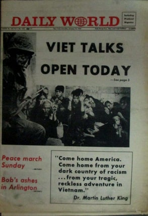Item #022734 Daily World. Saturday, January 18, 1969. Socialism Black Power, Richard Hatcher