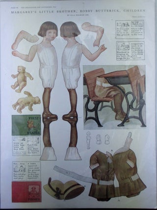 Margaret's Little Brother, Bobby Butterick, Children. Paper Doll from the Delineator,...