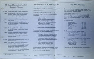 Woman, Inc. Lesbian Domestic Violence Program