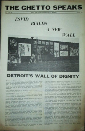 Item #022782 The Ghetto Speaks. April 22, 1968. Vol. 1 No. 8. Civil Rights Black Power, Authors