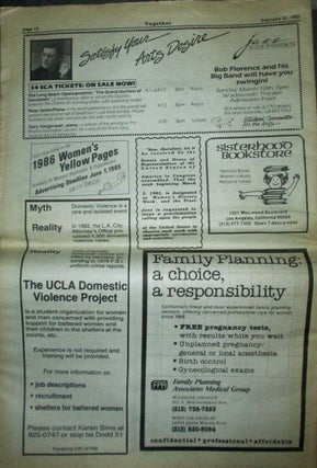 Together. UCLA's Women's Issues Newsmagazine. February 21, 1985