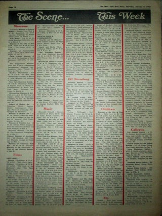 New York Free Press. Jan. 4, 1968. Vol. 1 No. 2