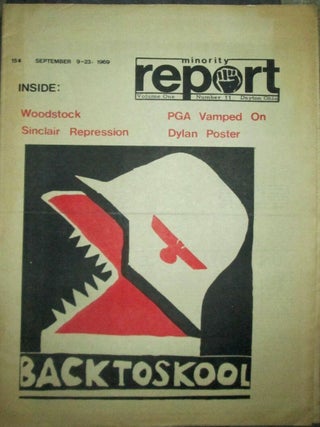 Minority Report. September 9-23, 1969. Volume One, Number Eleven