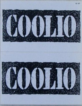 Item #022817 Coolio Stickers. Hip Hop.