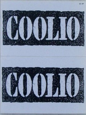 Item #022817 Coolio Stickers. Hip Hop