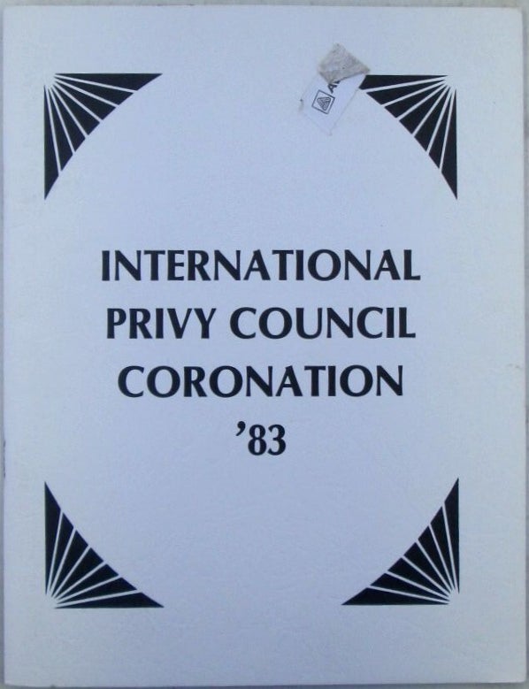 Item #022826 International Privy Council Coronation '83 Event Program. Drag LGBTQ.