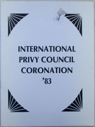 International Privy Council Coronation '83 Event Program